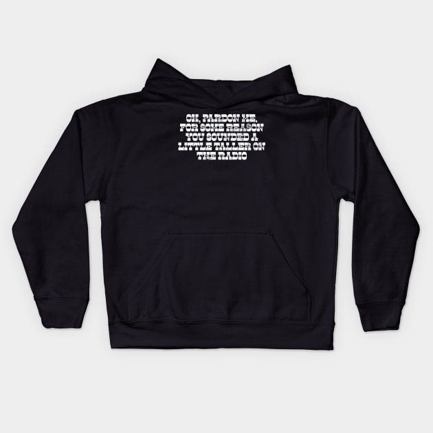 Buford T Justice / Smokey & The Bandit Quotes Design Kids Hoodie by DankFutura